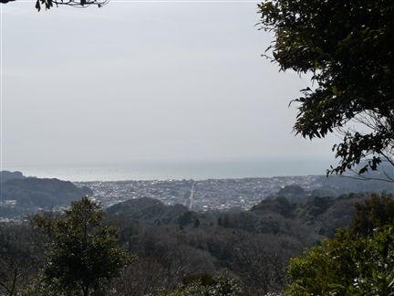 鎌倉十王岩の展望